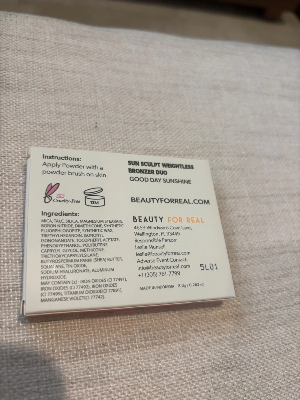 Beauty For Real Sun Sculpt Bronzer Duo - Peachy Bronze